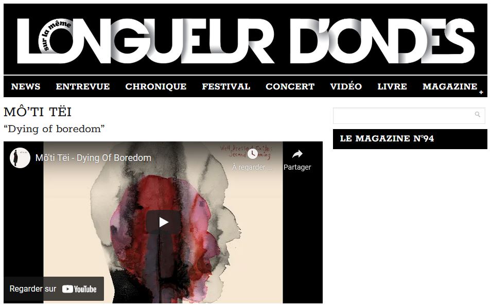 Clip Dying_Longueur d'ondes